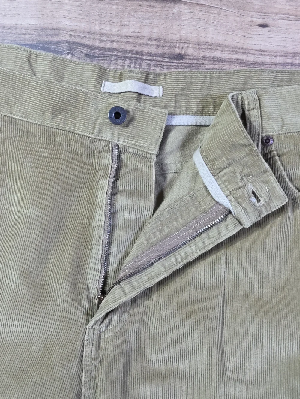 L.L.Bean Natural Fit Corduroy Pants | 42x34 Olive Green Gorpcore